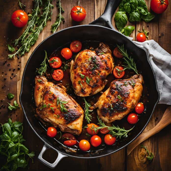 Balsamic Chicken with Tomatoes Recipe