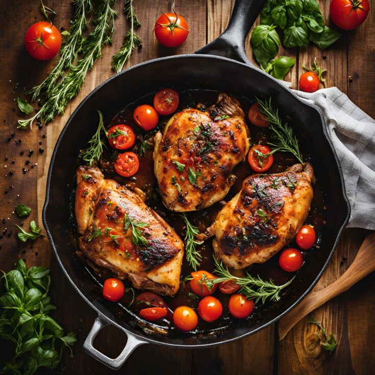 Balsamic Chicken with Tomatoes Recipe