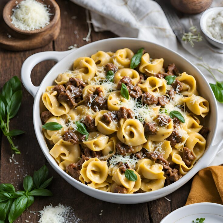 Beef and Parmesan Tortellini Recipe