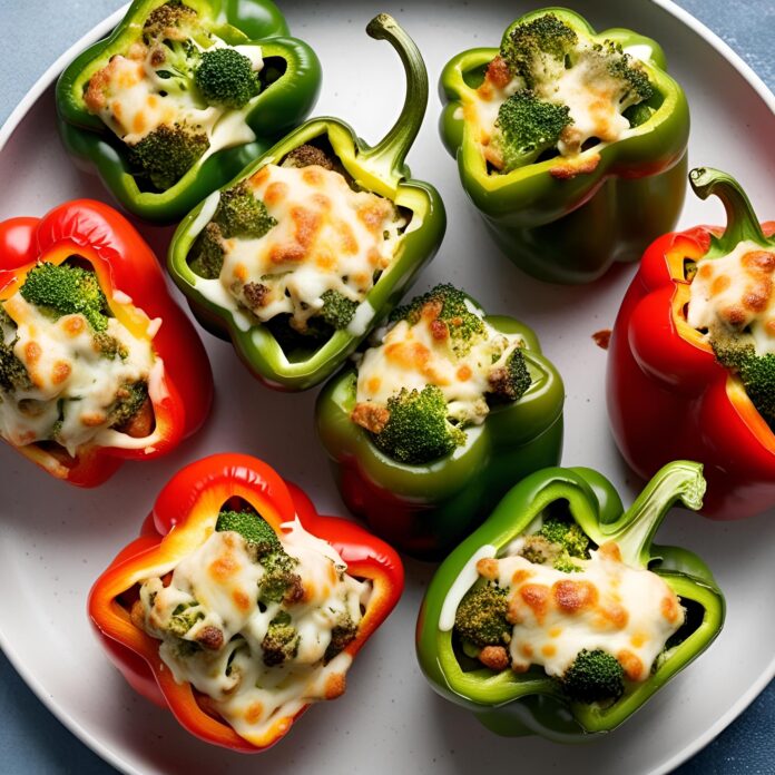 Broccoli and Cheese Stuffed Peppers Recipe