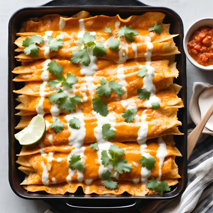 Buffalo Chicken Enchiladas Recipe