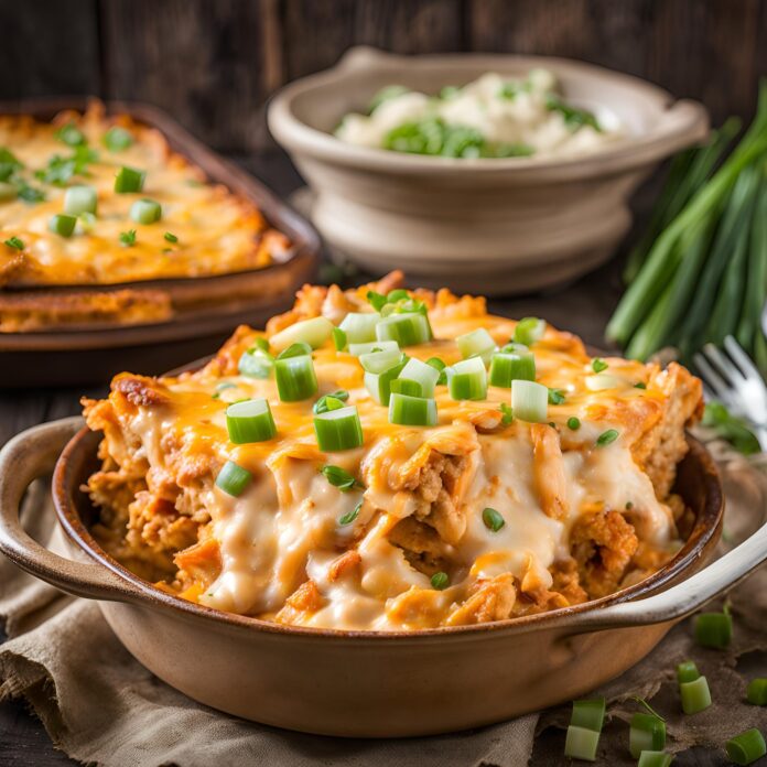 Buffalo Chicken and Potato Casserole Recipe