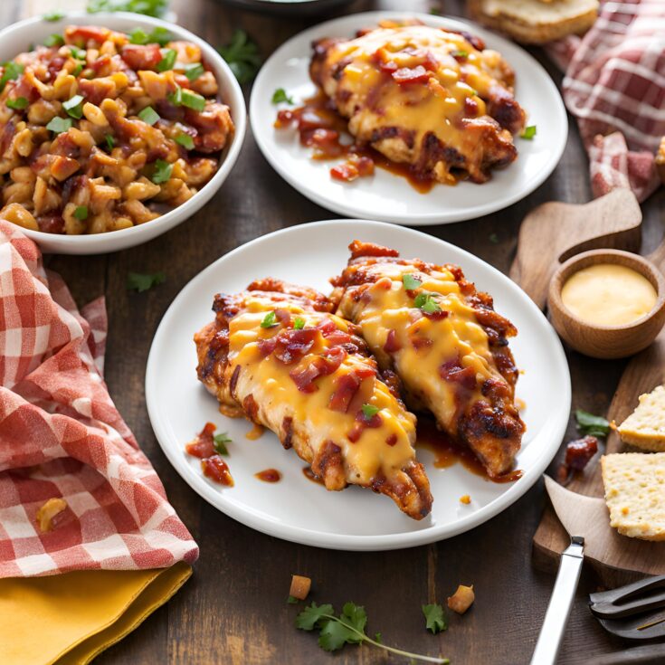 Cheesy Bacon BBQ Chicken Recipe