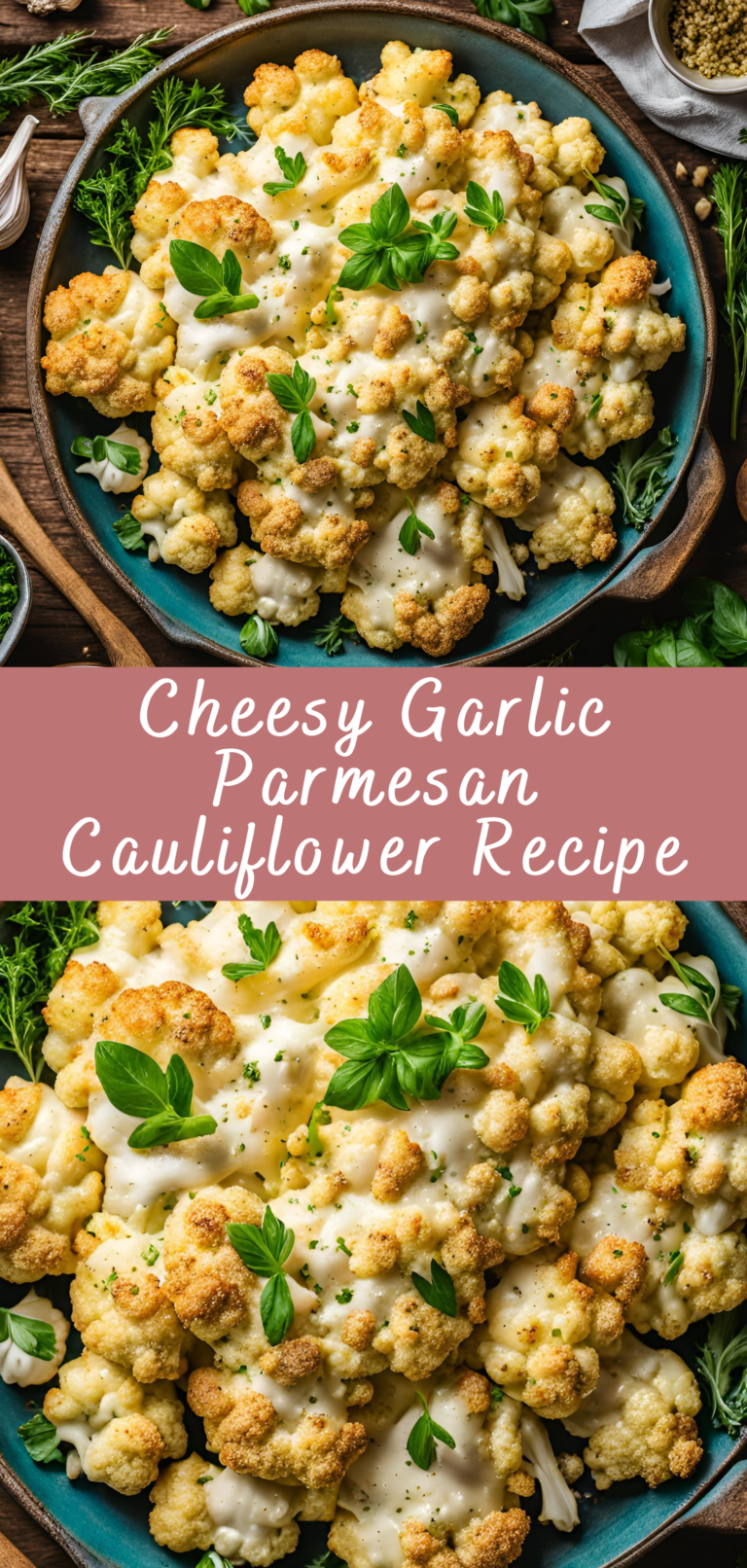 Cheesy Garlic Parmesan Cauliflower Recipe | Cheff Recipes