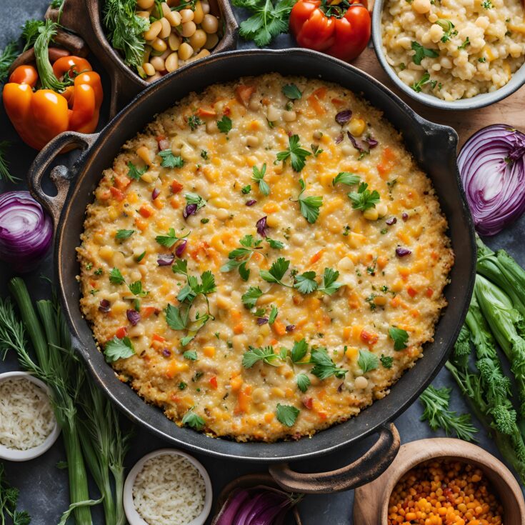 Cheesy Philly Rice Bake Recipe