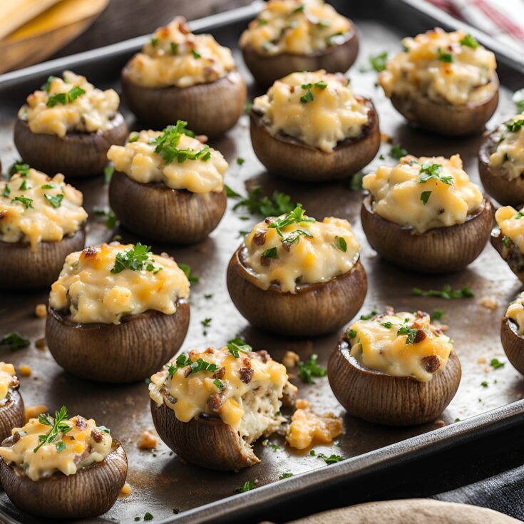 Cheesy Stuffed Mushrooms Recipe