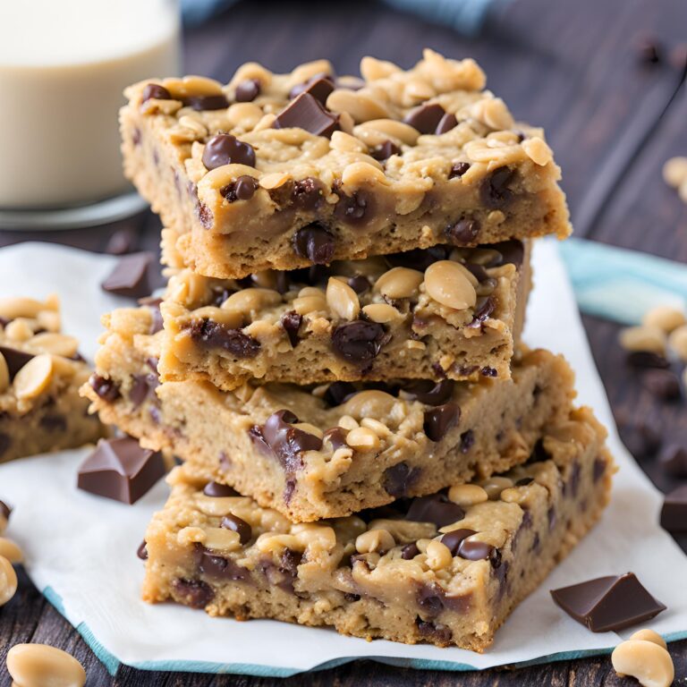 Chocolate Chip Peanut Butter Oatmeal Bars Recipe