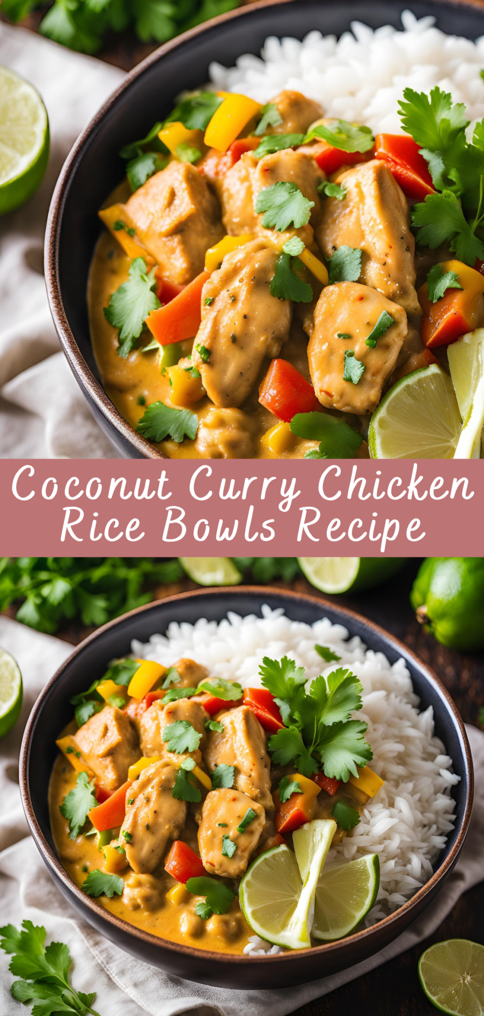 Coconut Curry Chicken Rice Bowls Recipe | Cheff Recipes