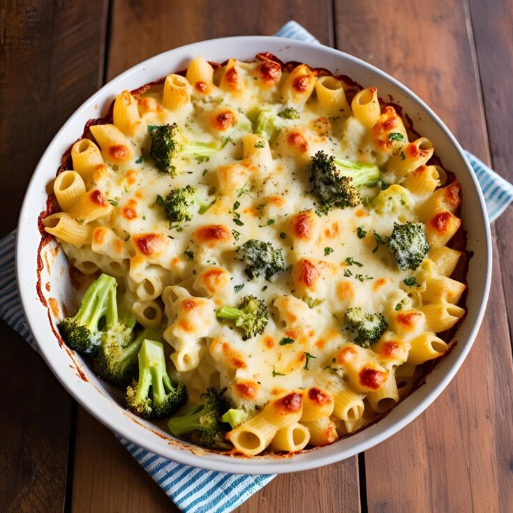 Cottage Cheese and Broccoli Pasta Bake Recipe