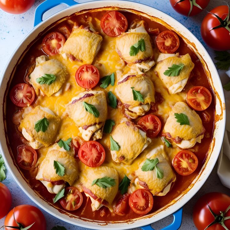 Creamy Chicken and Tomato Bake Recipe