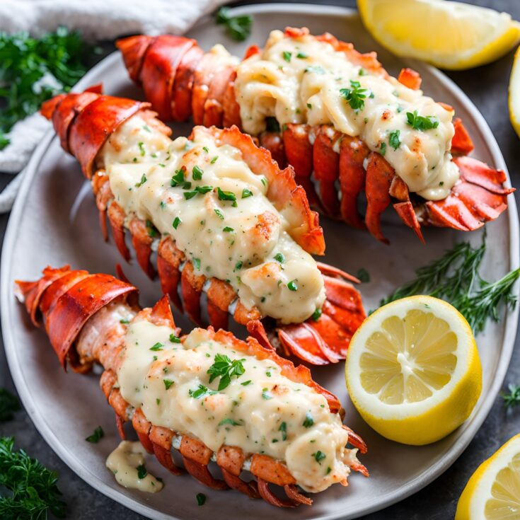 Creamy Garlic Butter Lobster Tails Recipe