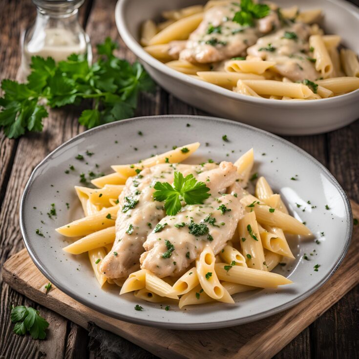 Creamy Parmesan Chicken with Penne Recipe