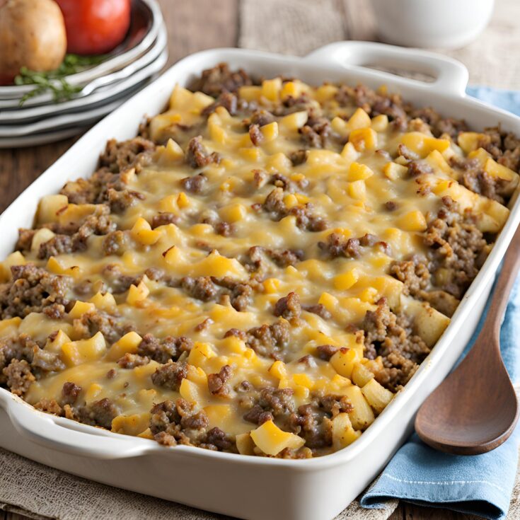 Easy Hamburger Potato Casserole Recipe