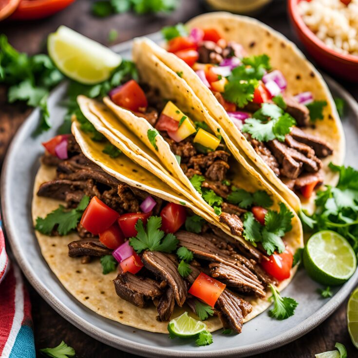 Garlic Butter Honey BBQ Beef Tacos Recipe