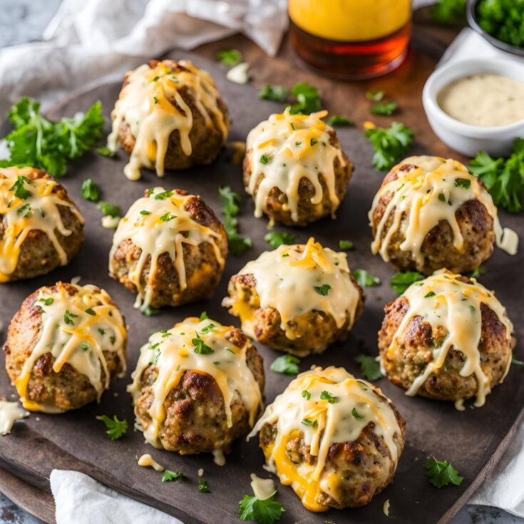 Garlic Parmesan Cheeseburger Bombs Recipe