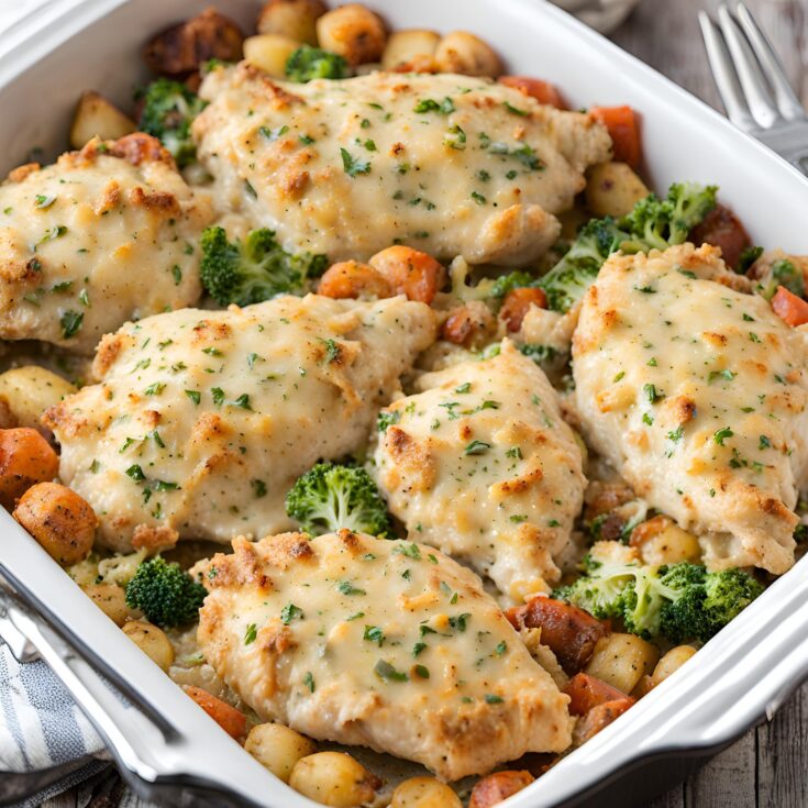 Garlic Parmesan Chicken Bake Recipe