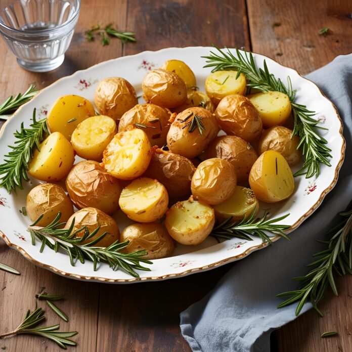 Garlic Roast Potatoes Recipe