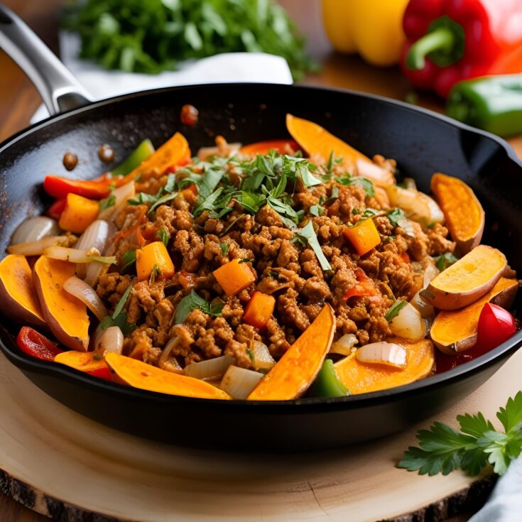 Ground Turkey Sweet Potato Skillet Recipe