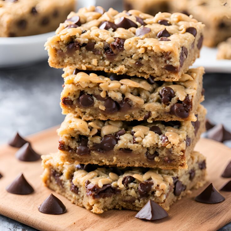 Healthy Chocolate Chip Oatmeal Bars Recipe