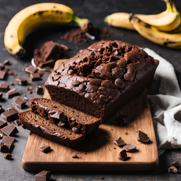 High Protein Chocolate Banana Bread Recipe
