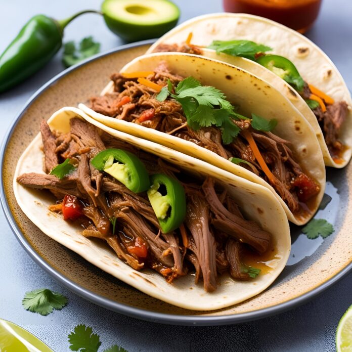 Honey Chipotle Shredded Beef Tacos Recipe
