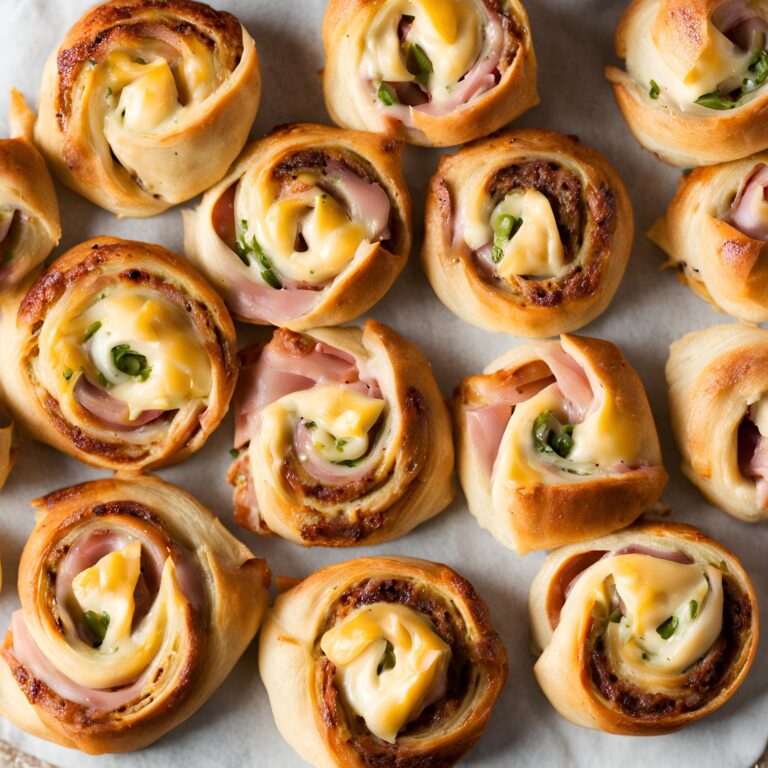 Hot Ham and Cheese Pinwheels Recipe