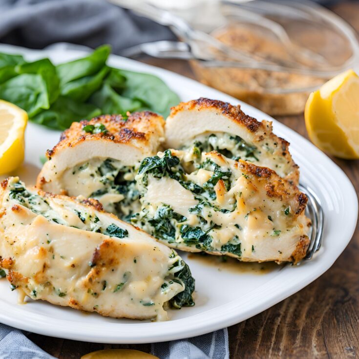 Juicy Spinach Artichoke Stuffed Chicken Breast Recipe