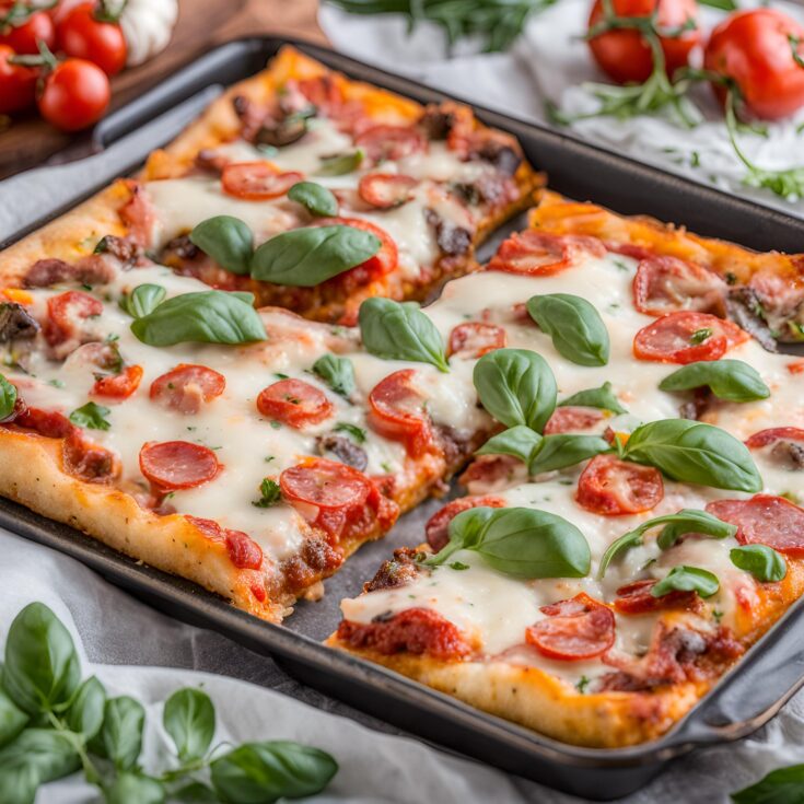 Keto Sheet Pan Pizza Recipe