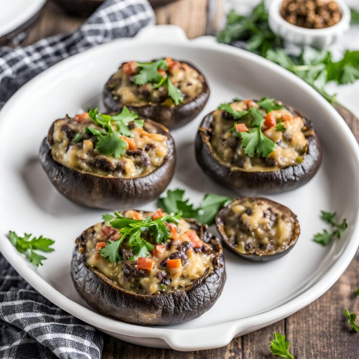 Keto Stuffed Portobello Mushrooms Recipe