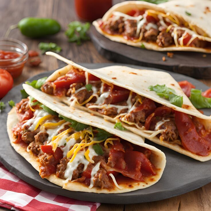 Meat Lovers Pizza Tacos Recipe