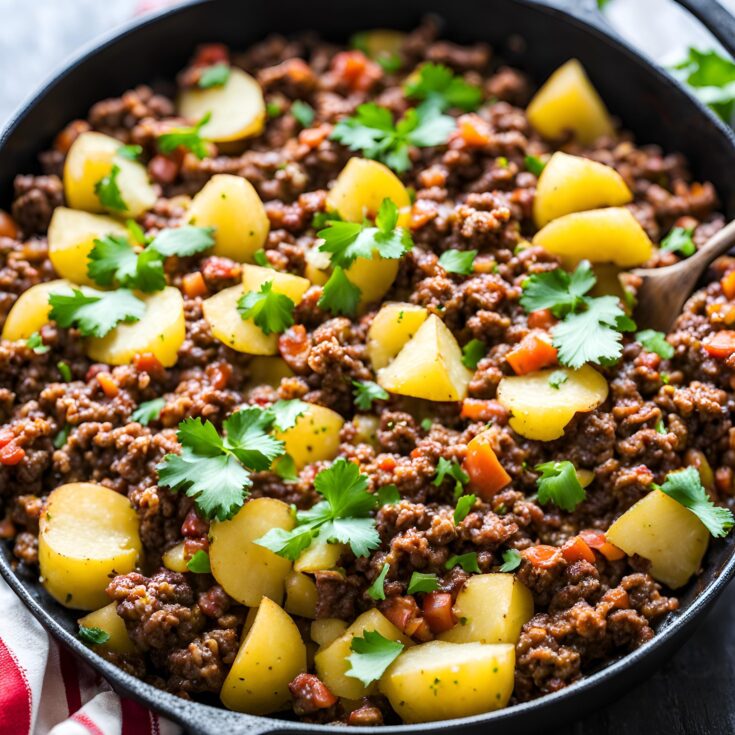 Mexican Ground Beef and Potatoes Recipe