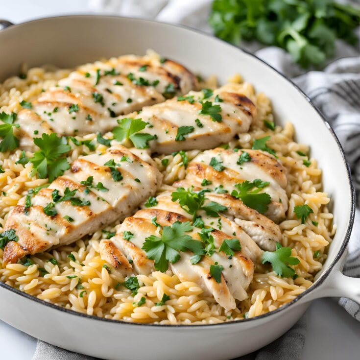 Monterey Chicken One Pan Orzo Recipe