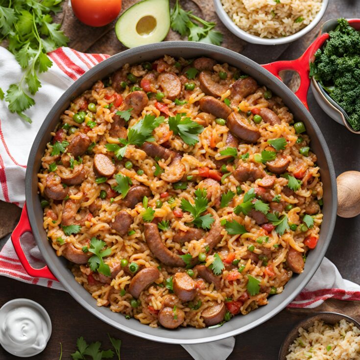 One-Pan Sausage Jambalaya Recipe