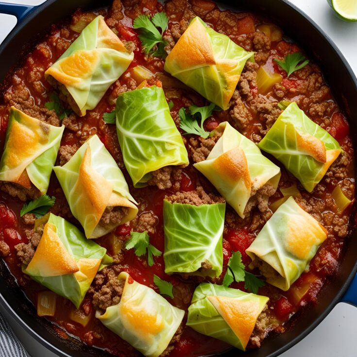 One Pan Unstuffed Ground Beef Cabbage Roll Casserole Recipe