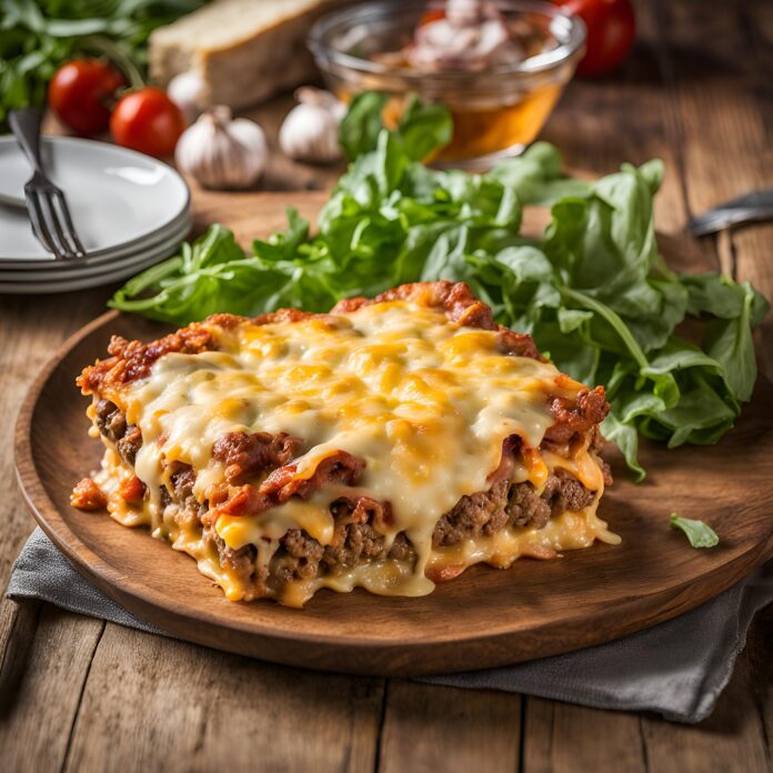 Parmesan Garlic Cheeseburger Lasagna Recipe