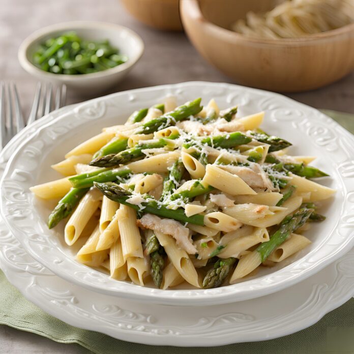 Penne with Chicken and Asparagus Recipe