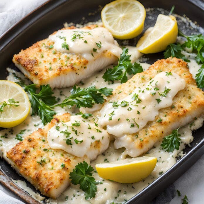 Quick Baked Cod with Mayo and Parmesan Recipe