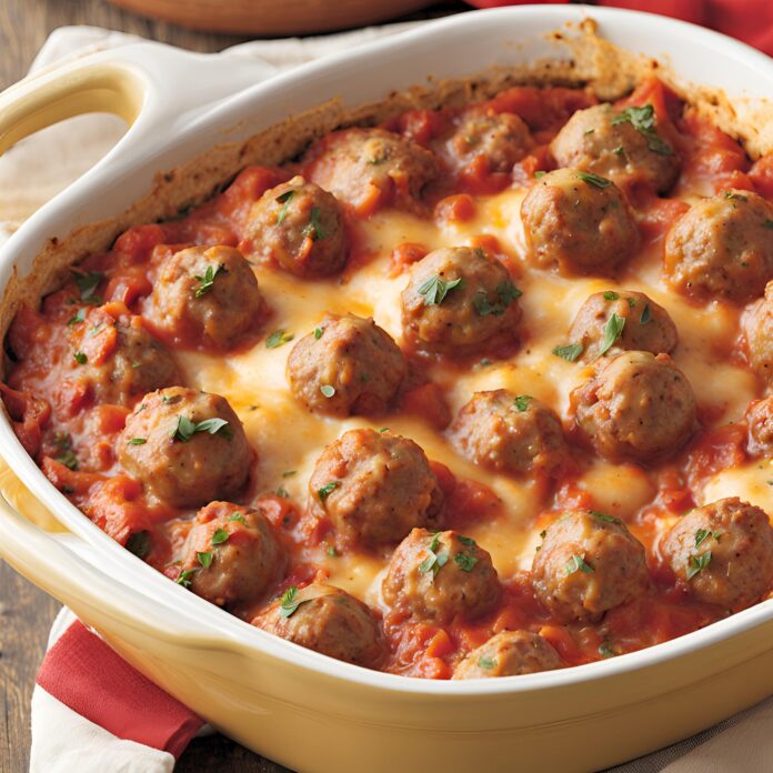 Quick Italian Meatball Casserole Recipe