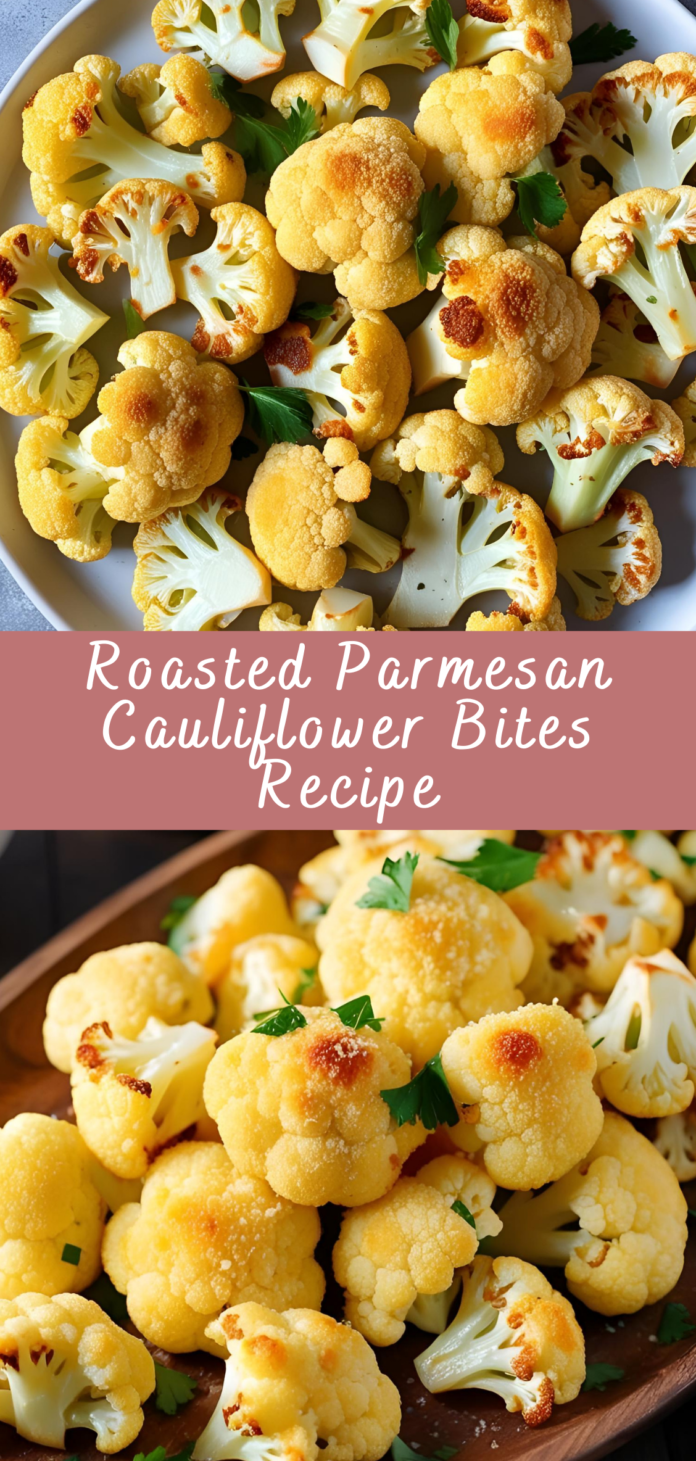Roasted Parmesan Cauliflower Bites Recipe | Cheff Recipes