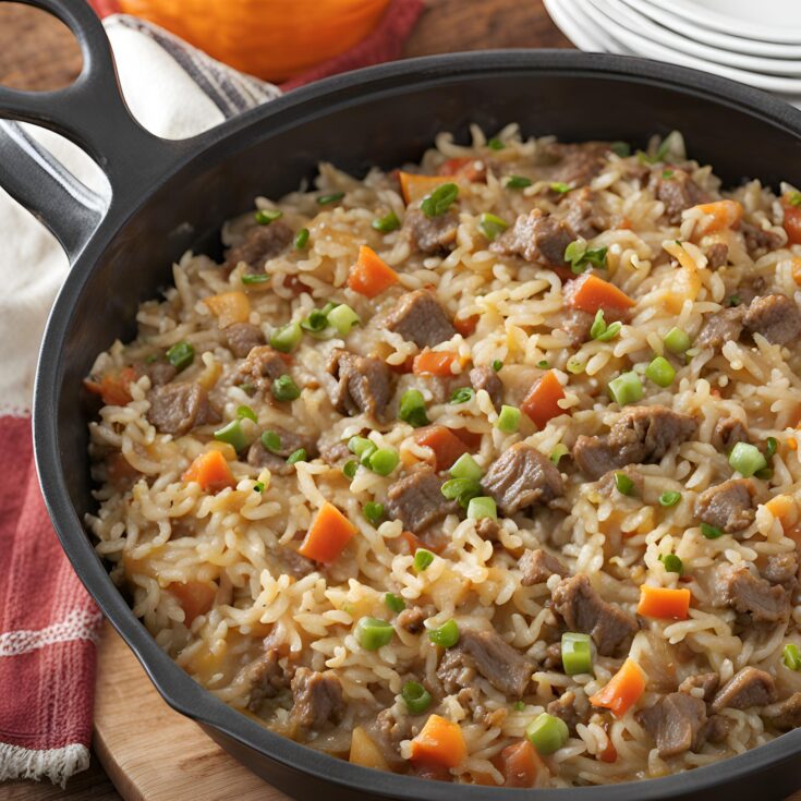 Savory One-Pot Beef and Rice Casserole Recipe