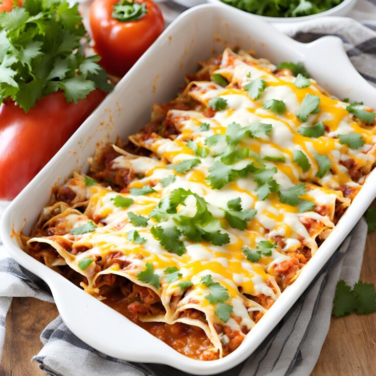 Shredded Chicken Enchiladas Recipe