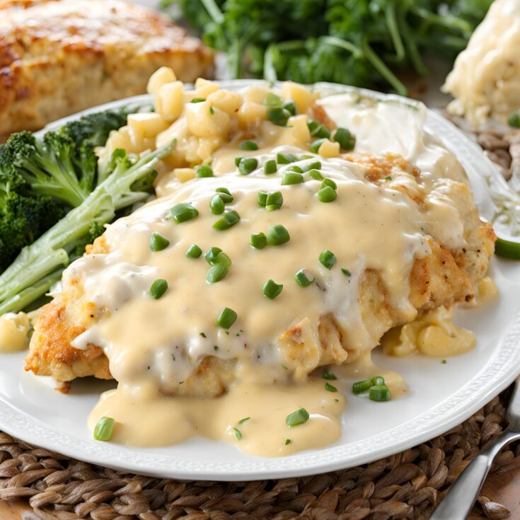 Smothered Cheesy Sour Cream Chicken Recipe