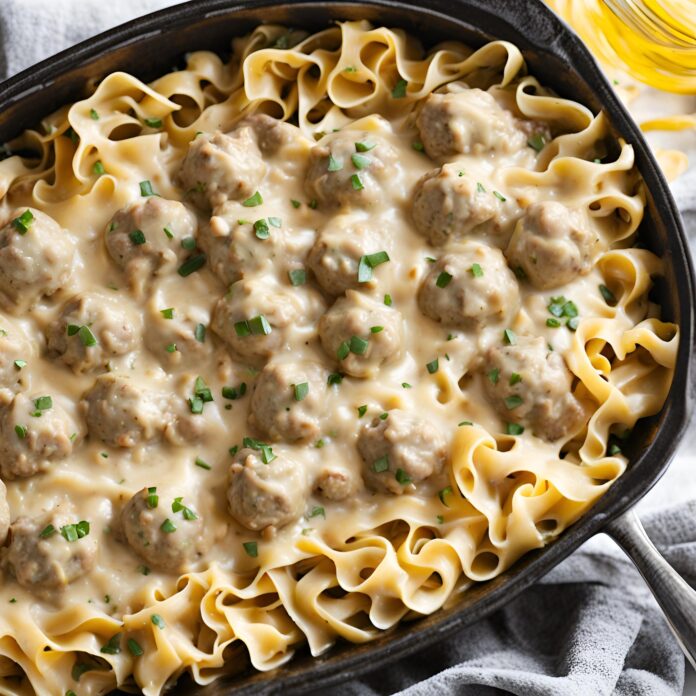 Swedish Meatball Noodle Bake Recipe