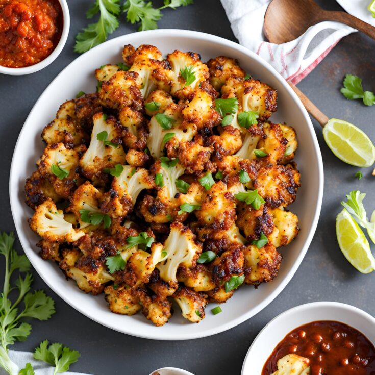 Sweet and Spicy Baked Cauliflower Recipe