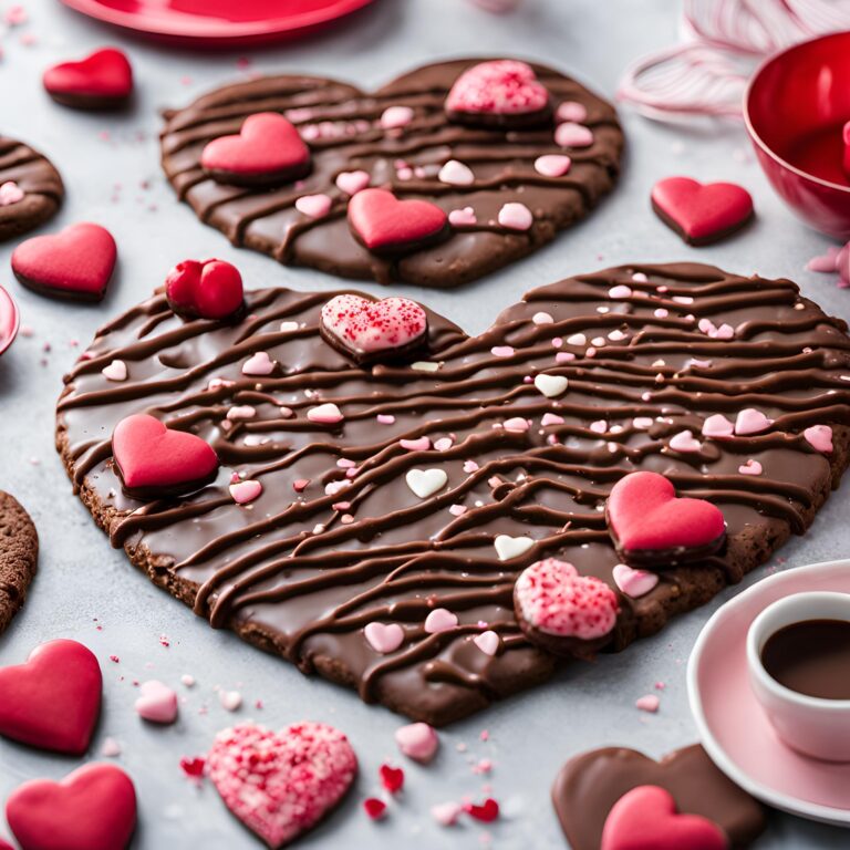 Valentines Chocolate Biscuit Cookies Recipe