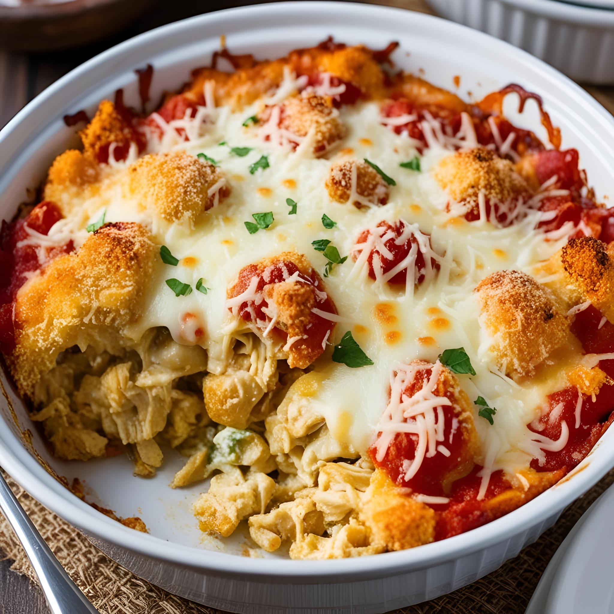 Baked Chicken Parmesan Casserole Recipe