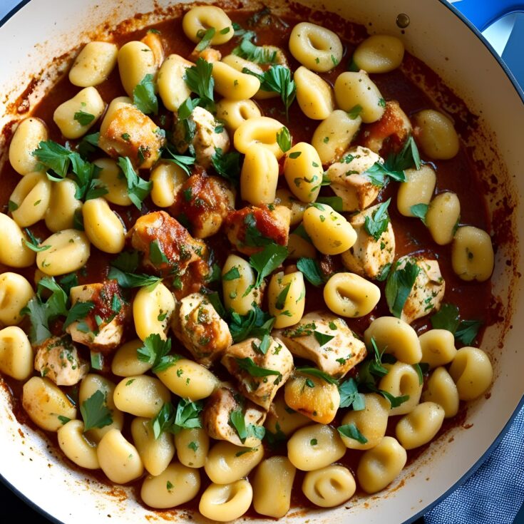 Best Garlic Chicken Gnocchi Skillet Recipe