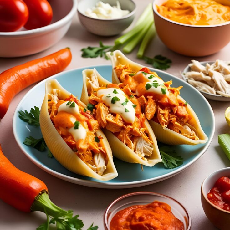 Buffalo Chicken Stuffed Shells Recipe