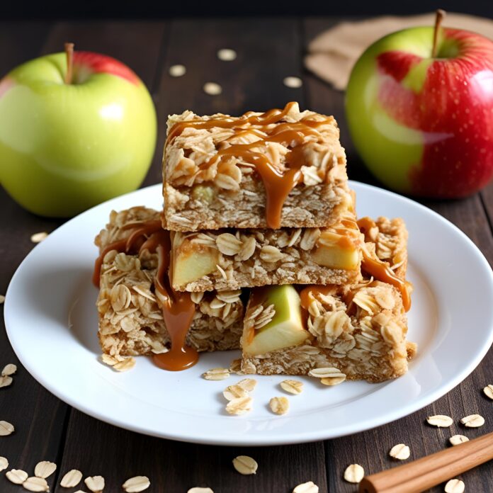 Caramel Apple Oatmeal Bars Recipe
