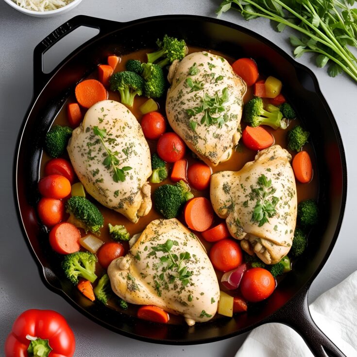 Chicken and Vegetables Skillet Recipe